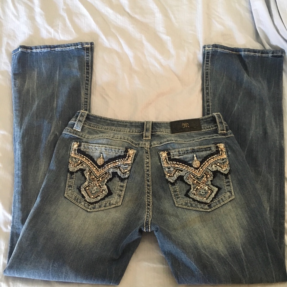 Miss Me Jeans Modern Aztec 31x34 Midrise Bootcut